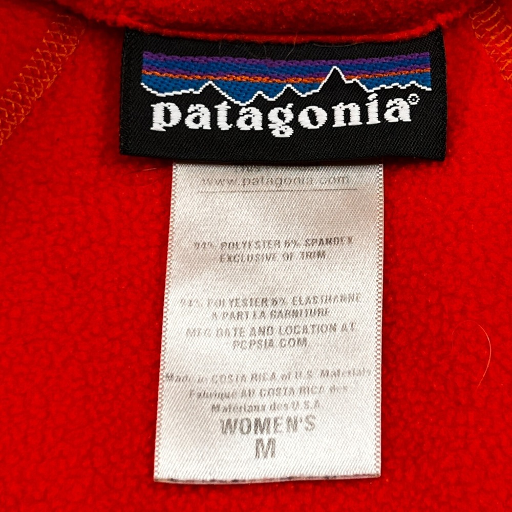 Patagonia Capilene 4 Expedition 1/4 Zip Pullover Sweater Orange Womens Medium - Picture 3 of 11
